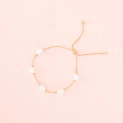 Heart Bracelet - White