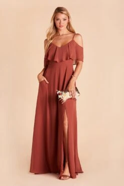 Jane Convertible Dress - Spice 25 Jane Convertible Dress - Spice -Wedding Dress Store BIRDY GREY JANE CONVERTIBLE SLIT BRIDESMAID DRESS SPICE 03