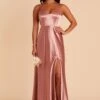 Jay Shiny Satin Dress - Desert Rose -Wedding Dress Store BIRDY GREY JAY SATIN BRIDESMAID DRESS DESERT ROSE 02