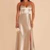 Jay Shiny Satin Dress - Neutral Champagne 2 Jay Shiny Satin Dress - Neutral Champagne -Wedding Dress Store BIRDY GREY JAY SATIN BRIDESMAID DRESS NEUTRAL CHAMPAGNE 03