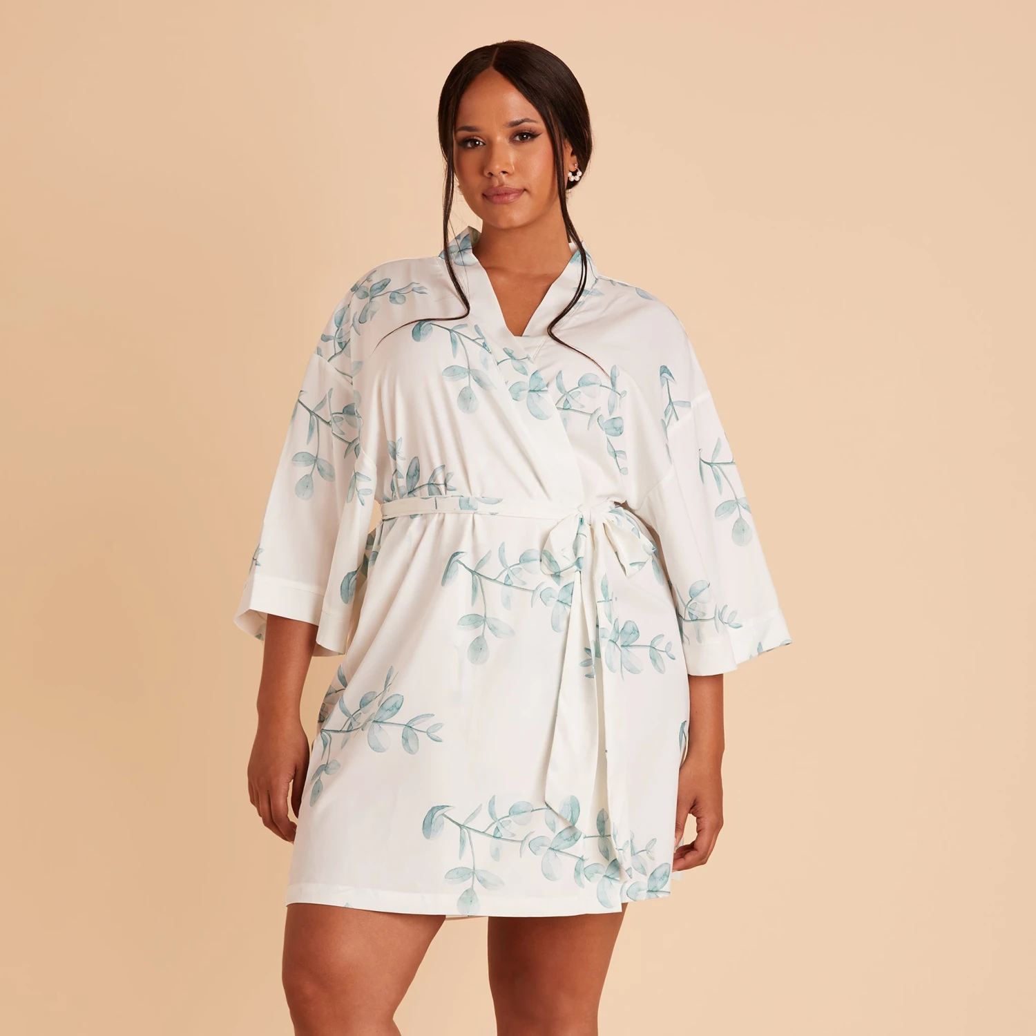 Karen Floral Robe - Sage Eucalyptus
