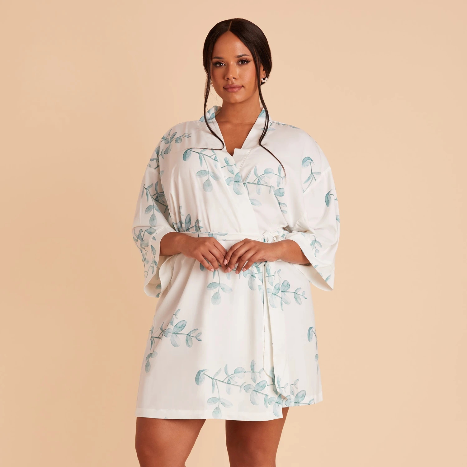 Karen Floral Robe - Sage Eucalyptus - Image 3