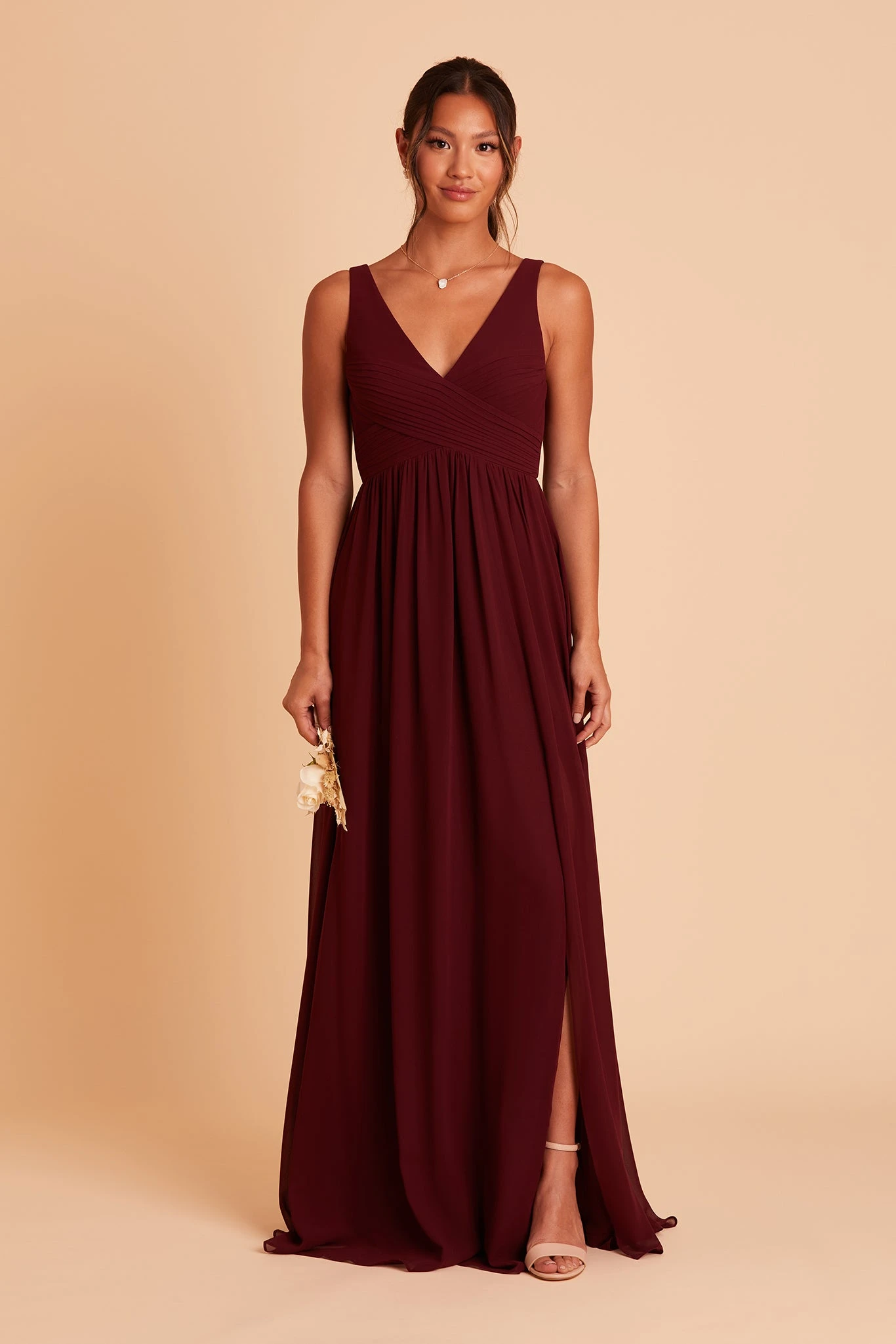Laurie Empire Dress - Cabernet 6 Laurie Empire Dress - Cabernet - Image 4