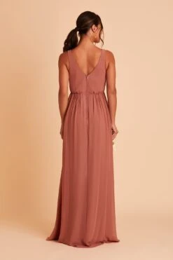 Laurie Empire Dress - Desert Rose -Wedding Dress Store BIRDY GREY LAURIE MATERNITY BRIDESMAID DRESS DESERT ROSE 06