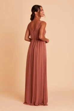 Laurie Empire Dress - Desert Rose -Wedding Dress Store BIRDY GREY LAURIE MATERNITY BRIDESMAID DRESS DESERT ROSE 07