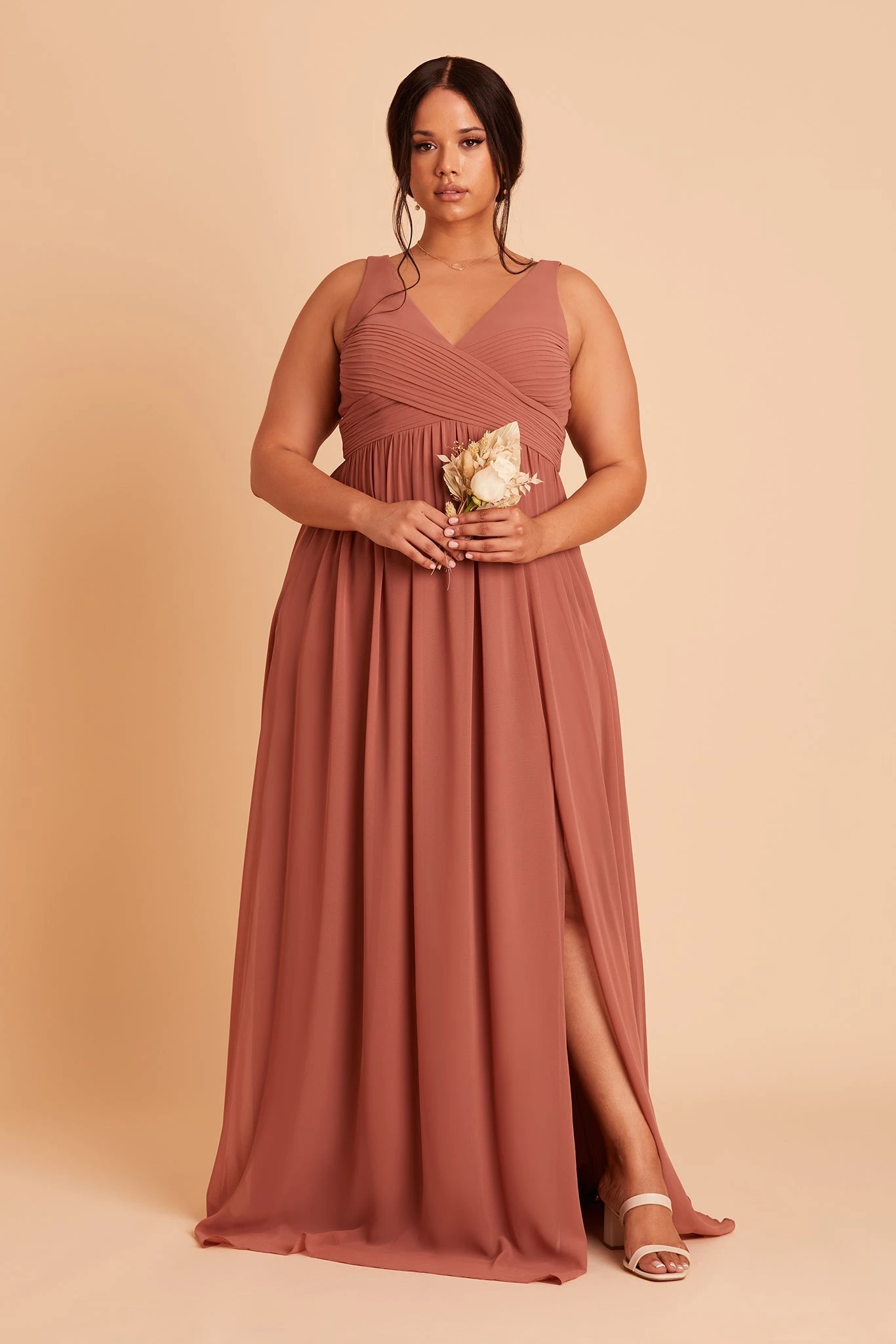 Laurie Empire Dress - Desert Rose - Image 10