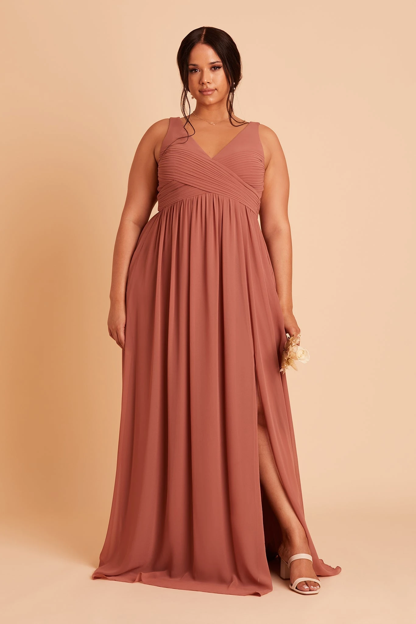 Laurie Empire Dress - Desert Rose - Image 11