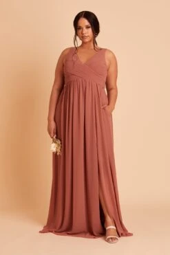 Laurie Empire Dress - Desert Rose -Wedding Dress Store BIRDY GREY LAURIE MATERNITY PLUS SIZE BRIDESMAID DRESS DESERT ROSE 04 5a47033f f78d 4c9d aca3 8a15b148b232