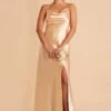 Lisa Long Shiny Satin Dress - Gold 1 Lisa Long Shiny Satin Dress - Gold -Wedding Dress Store BIRDY GREY LISA BRIDESMAID DRESS GOLD 03 fb911c63 ddb1 4e54 9c05 dbf2023e5333