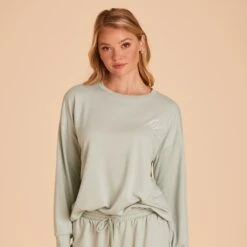 Crew Neck Sweatshirt - Sage