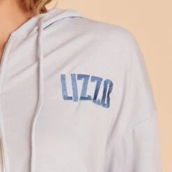 Zip Up Hoodie - Dusty Blue -Wedding Dress Store BIRDY GREY LOUNGEWEAR HOODIE DUSTY BLUE 07