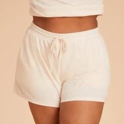 Wedding Dress Store -Wedding Dress Store BIRDY GREY LOUNGEWEAR PLUS SIZE SWEAT SHORTS VANILLA CREAM 05 eb7a0cd6 6ee7 4d16 ae5d 726927bf5b12