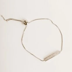 Minneapolis Bar Bracelet -Wedding Dress Store BIRDY GREY MINNEAPOLIS BAR BRACELET SILVER 01