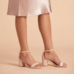 Natalie Chunky Heel - Almond -Wedding Dress Store BIRDY GREY NATALIE SHOE ALMOND 01