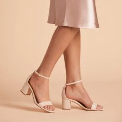 Natalie Chunky Heel - Almond -Wedding Dress Store BIRDY GREY NATALIE SHOE ALMOND 02