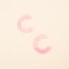 Resin Hoop Earrings - Pink -Wedding Dress Store BIRDY GREY RESIN HOOP EARRINGS PINK 01