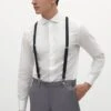 Classic Suspenders By Suitshop - Black -Wedding Dress Store BIRDY GREY SUITSHOP CLASSIC SUSPENDERS GROOMSMEN BLACK 01