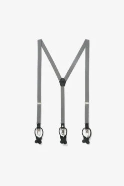 Classic Suspenders By Suitshop - Grey