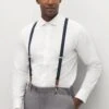 Classic Suspenders By Suitshop - Navy 2 Classic Suspenders By Suitshop - Navy -Wedding Dress Store BIRDY GREY SUITSHOP CLASSIC SUSPENDERS GROOMSMEN NAVY 01