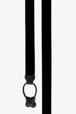 Grosgrain Suspenders By Suitshop - Black