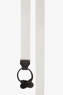 Grosgrain Suspenders By Suitshop - White