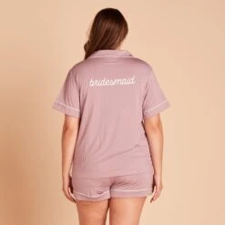 Jonny Pajama Set - Mauve 25 Jonny Pajama Set - Mauve -Wedding Dress Store DARK MAUVE PERSONALIZATION 02 53e2fa2a 87ff 483e 9fe4 90bdd665bba6