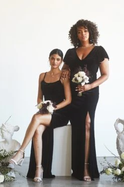 Hannah Velvet Dress - Black -Wedding Dress Store EDITORIAL 2781 RT 3756f0c0 b378 4085 99db 51f48bfe80e1