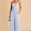 Gigi Convertible Jumpsuit - Ice Blue -Wedding Dress Store Ice blue gigi convertible bridesmaid jumpsuit 01
