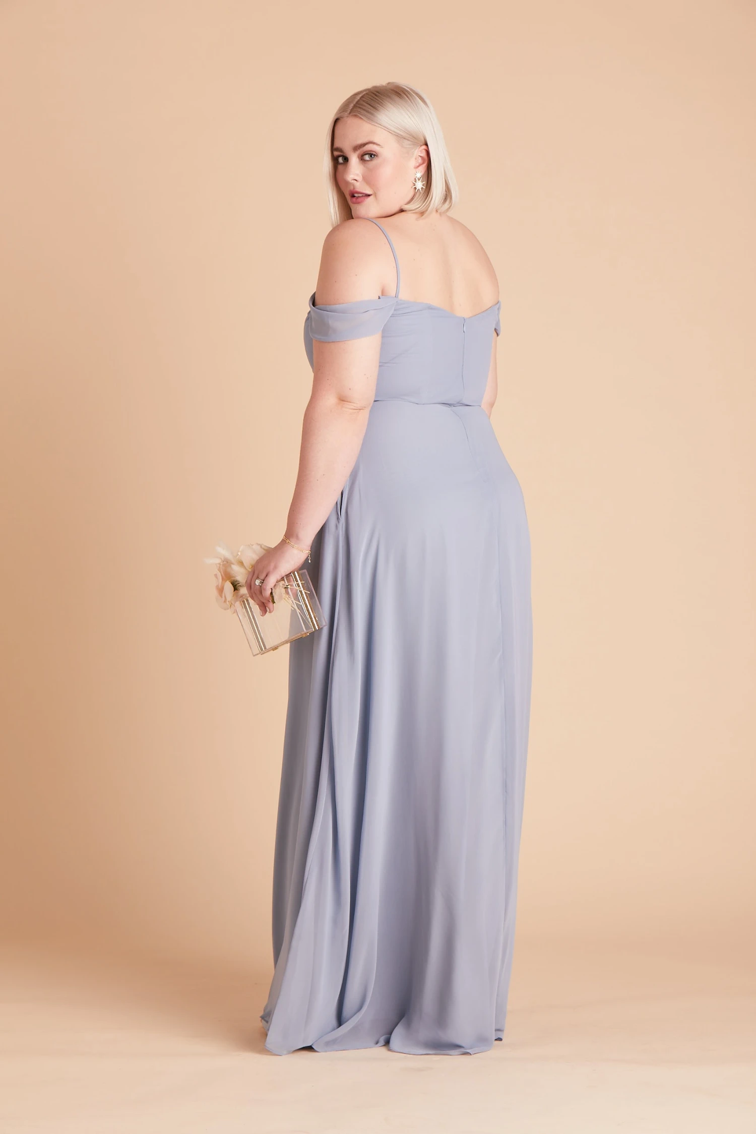 Spence Convertible Dress - Dusty Blue 8 Spence Convertible Dress - Dusty Blue - Image 7