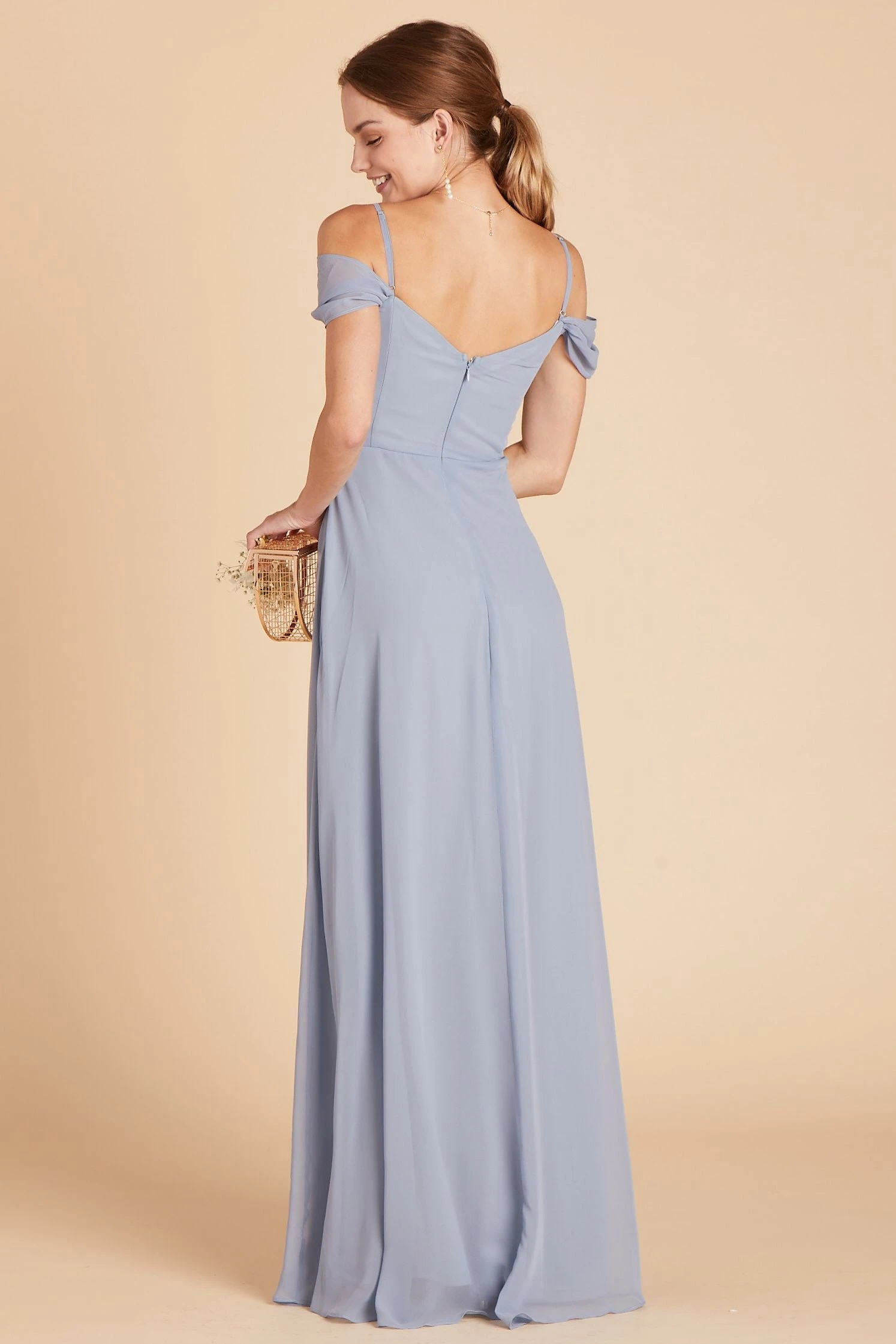 Spence Convertible Dress - Dusty Blue 6 Spence Convertible Dress - Dusty Blue - Image 5