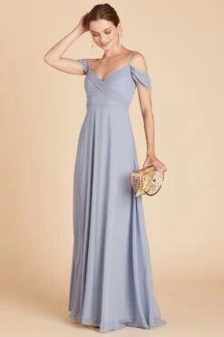 Spence Convertible Dress - Dusty Blue 12 Spence Convertible Dress - Dusty Blue -Wedding Dress Store Spence DustyBlue Side