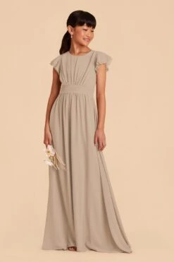 Celine Junior Dress - Almond 9 Celine Junior Dress - Almond -Wedding Dress Store almond celine junior bridesmaid dress 03