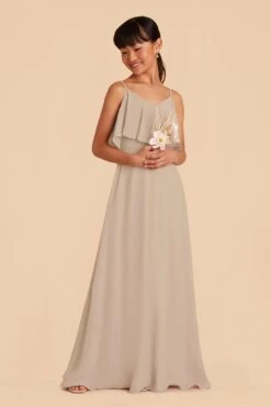 Janie Convertible Junior Dress - Almond -Wedding Dress Store almond janie junior bridesmaid dress 03