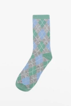 Groomsmen Socks - Blue Argyle