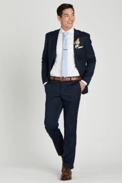 Simon Necktie - Dusty Blue Dot -Wedding Dress Store b5ba8b67dc189e2803b3d56bde60e79c