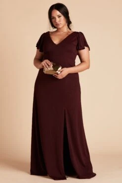 Hannah Crepe Dress - Cabernet -Wedding Dress Store b74b215f70e3929630d4f9f2eb0a06d6 29a611f6 1c1c 4644 ae7c 594df65bece4