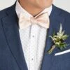 Daniel Bow Tie - Pale Blush Sateen -Wedding Dress Store b95fb543c9b236bac494ec075f8e5aa5