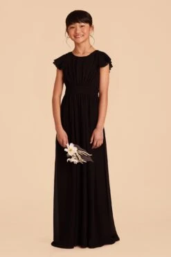 Celine Junior Dress - Black -Wedding Dress Store black celine junior bridesmaid dress 01