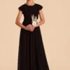 Celine Junior Dress - Black 1 Celine Junior Dress - Black -Wedding Dress Store black celine junior bridesmaid dress 02