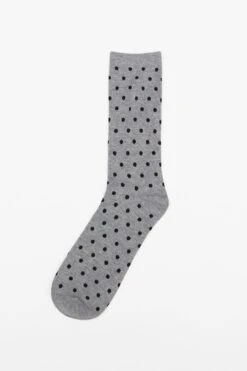Groomsmen Socks - Polka Dot Grey