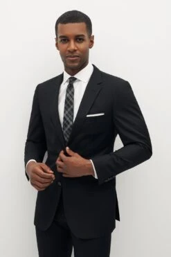 Classic Black Suit Jacket By SuitShop