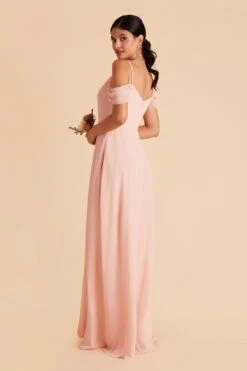 Devin Convertible Dress - Blush Pink 33 Devin Convertible Dress - Blush Pink -Wedding Dress Store blush pink devin convertible slit bridesmaid dress 06