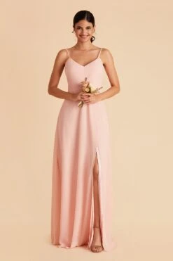 Devin Convertible Dress - Blush Pink 31 Devin Convertible Dress - Blush Pink -Wedding Dress Store blush pink devin convertible slit bridesmaid dress 09