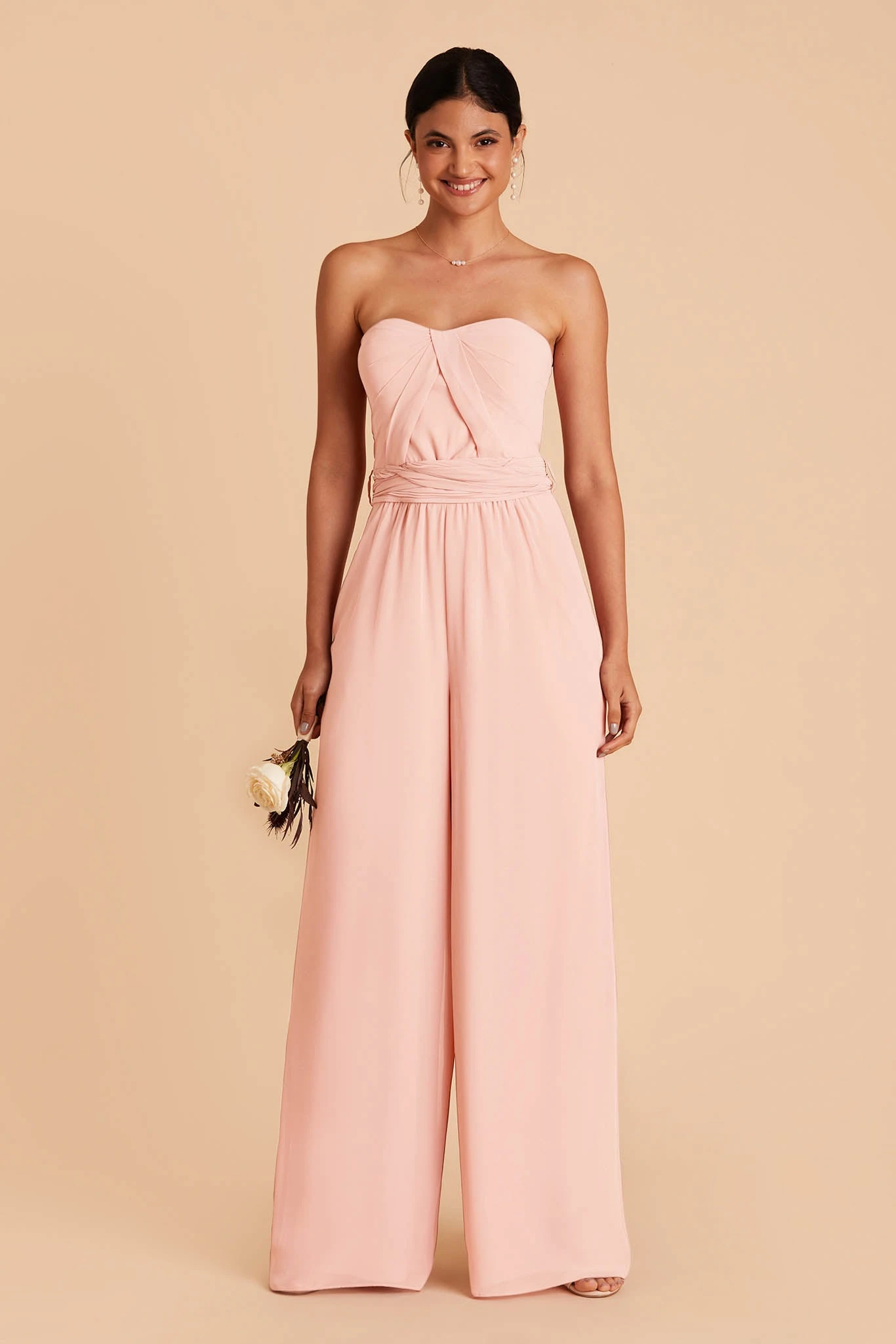 Gigi Convertible Jumpsuit - Blush Pink 6 Gigi Convertible Jumpsuit - Blush Pink - Image 4