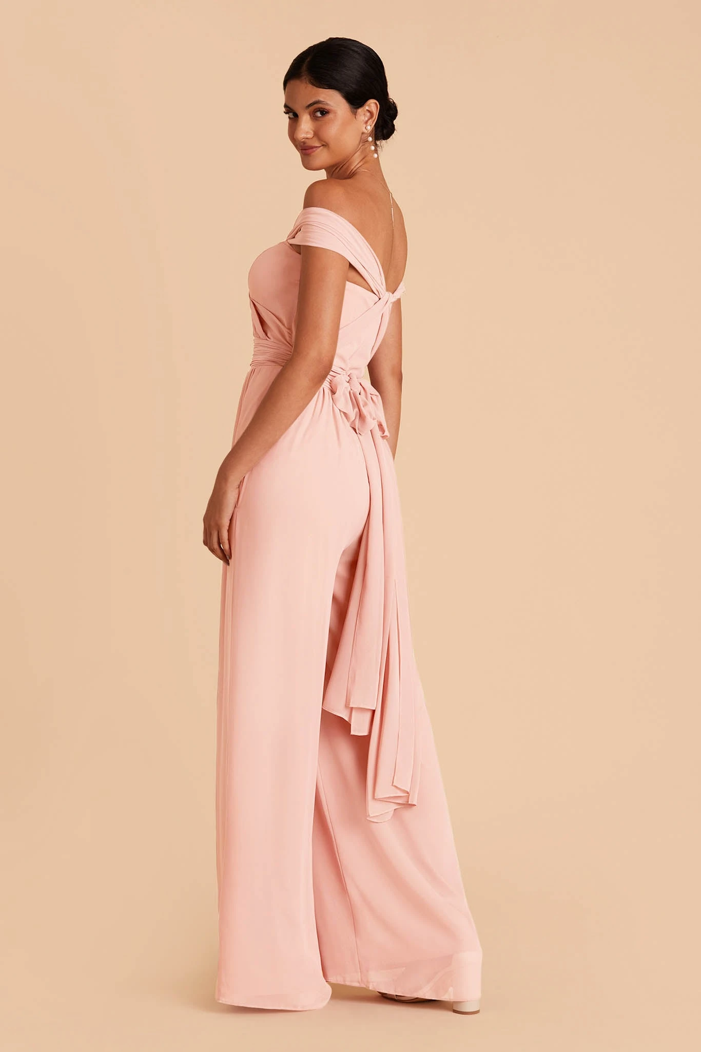 Gigi Convertible Jumpsuit - Blush Pink 7 Gigi Convertible Jumpsuit - Blush Pink - Image 5