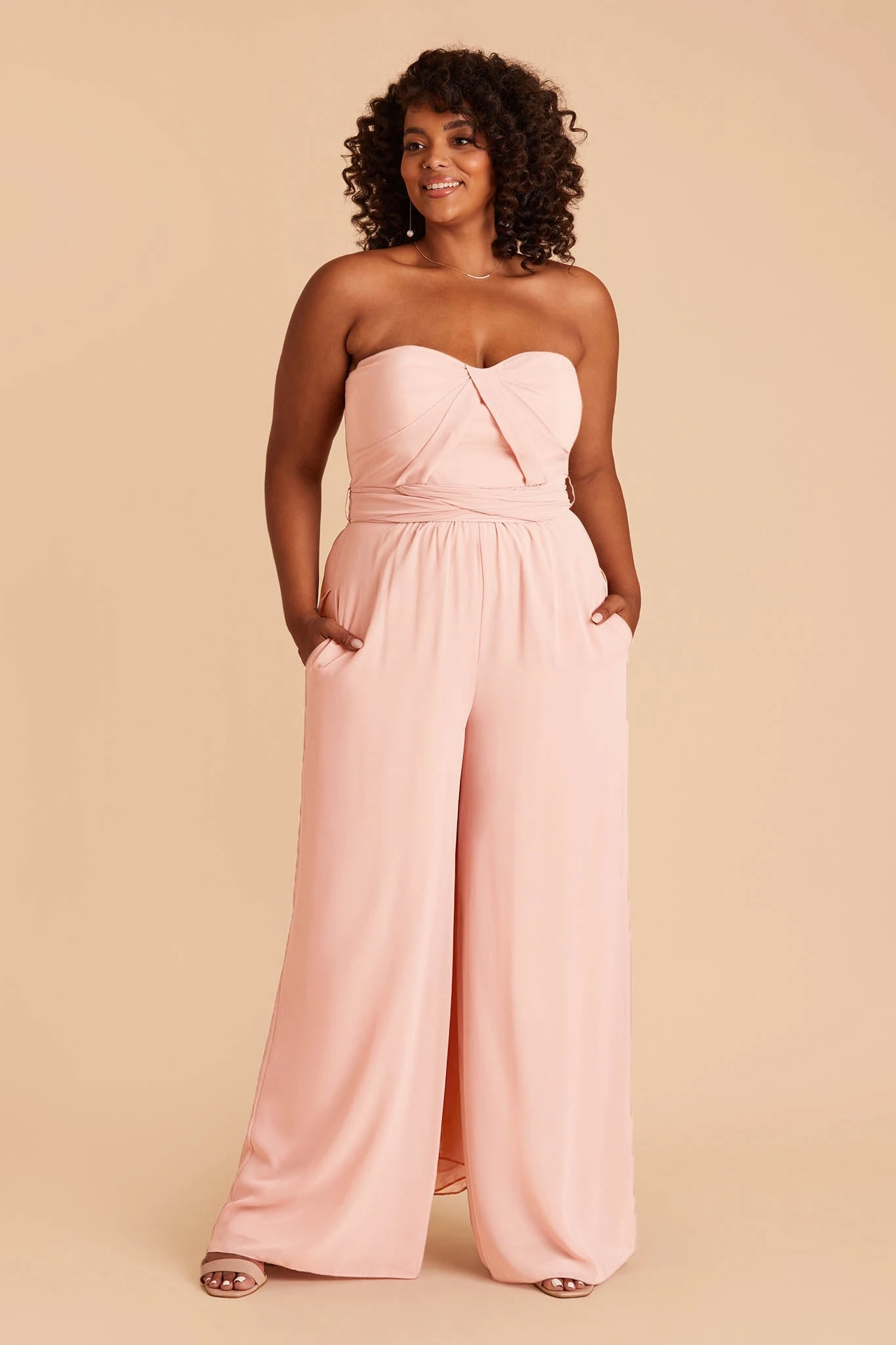 Gigi Convertible Jumpsuit - Blush Pink 10 Gigi Convertible Jumpsuit - Blush Pink - Image 8