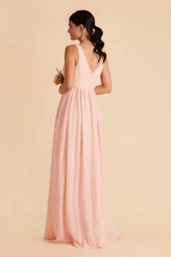 Laurie Empire Dress - Blush Pink 16 Laurie Empire Dress - Blush Pink -Wedding Dress Store blush pink laurie slit bridesmaid dress 06