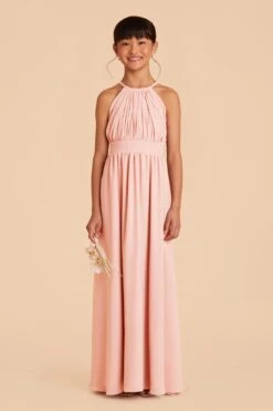 Sienna Junior Dress - Blush Pink 9 Sienna Junior Dress - Blush Pink -Wedding Dress Store blush pink sienna junior bridesmaid dress 01