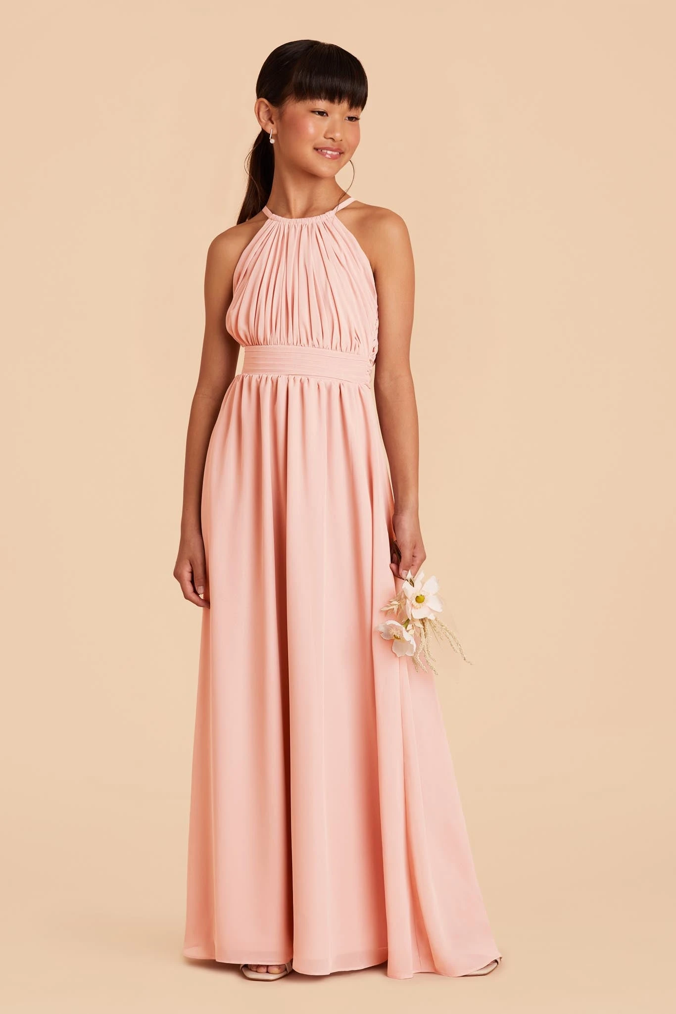 Sienna Junior Dress - Blush Pink 3 Sienna Junior Dress - Blush Pink