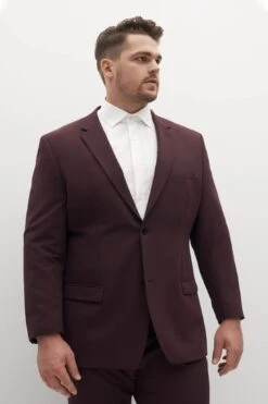 Burgundy Groomsman Suit By SuitShop -Wedding Dress Store burgundy suitshop groomsmen suit jacket 04